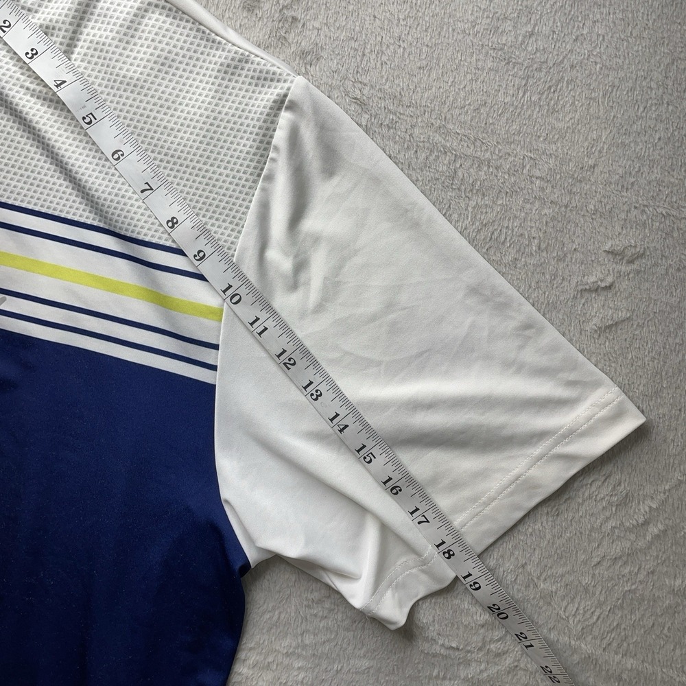 Callaway Mens 2XL Blue & White Opti Dri Short Sleeve Golf Polo Shirt - Picture 12 of 14